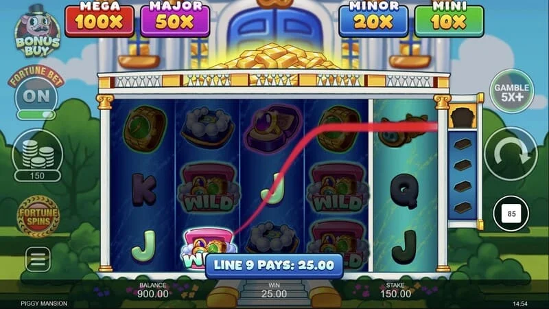 Piggy Mansion - Thu thập tiền mặt bằng biểu tượng người thu thập